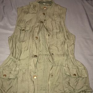 Green Cargo Vest